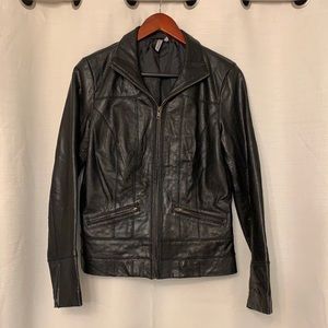 Caslon Leather Moto Jacket
